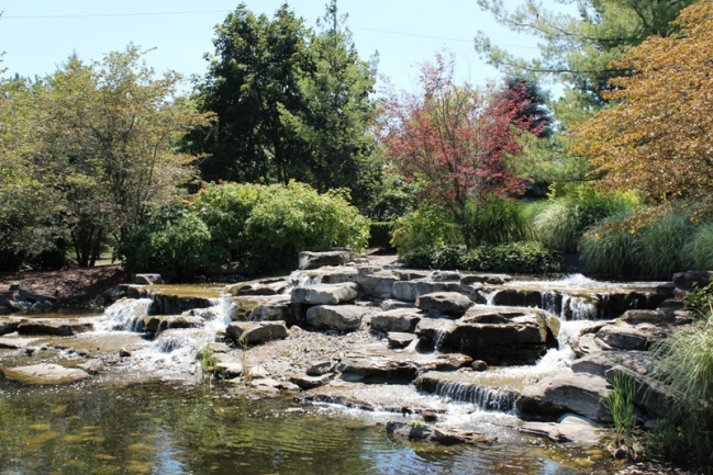 Waterfall in Stonewater in Northville